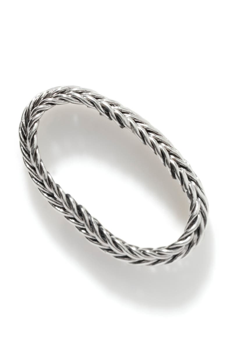 John Hardy Kami Chain Ring,, 4.5mm, Alternate, color, Silver