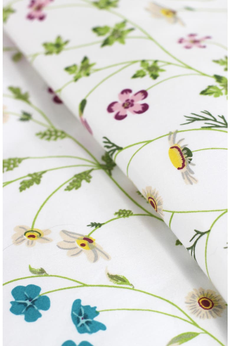 400 Thread Count 3-Piece Cotton Wildflower Duvet Set, Alternate, color, MULTI