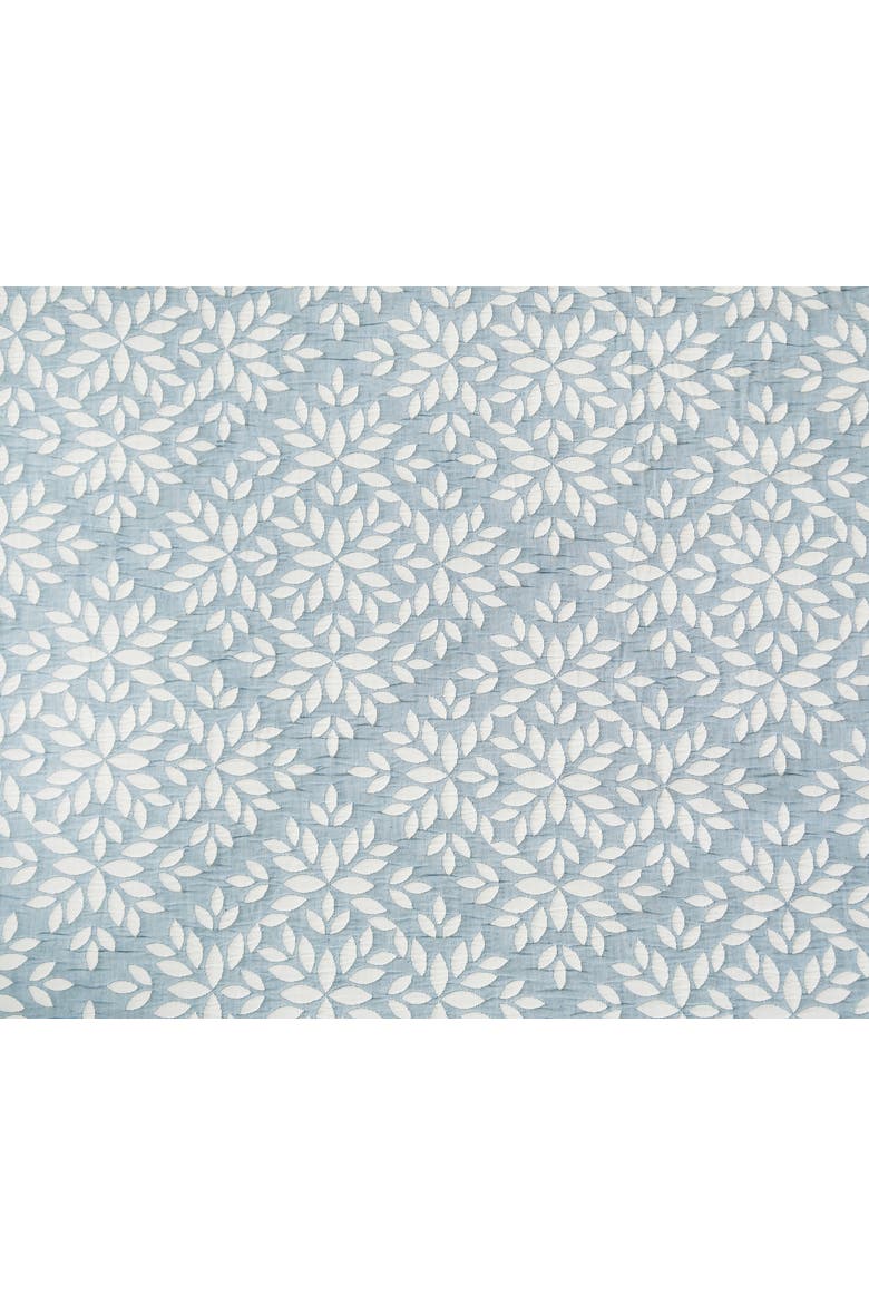 Leaves Jacquard Cotton Cover Quilt Set  - Reversible and Machine Washable, Alternate, color, Blue