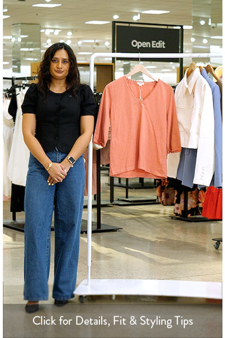 Fringe Trim Cotton T-Shirt video