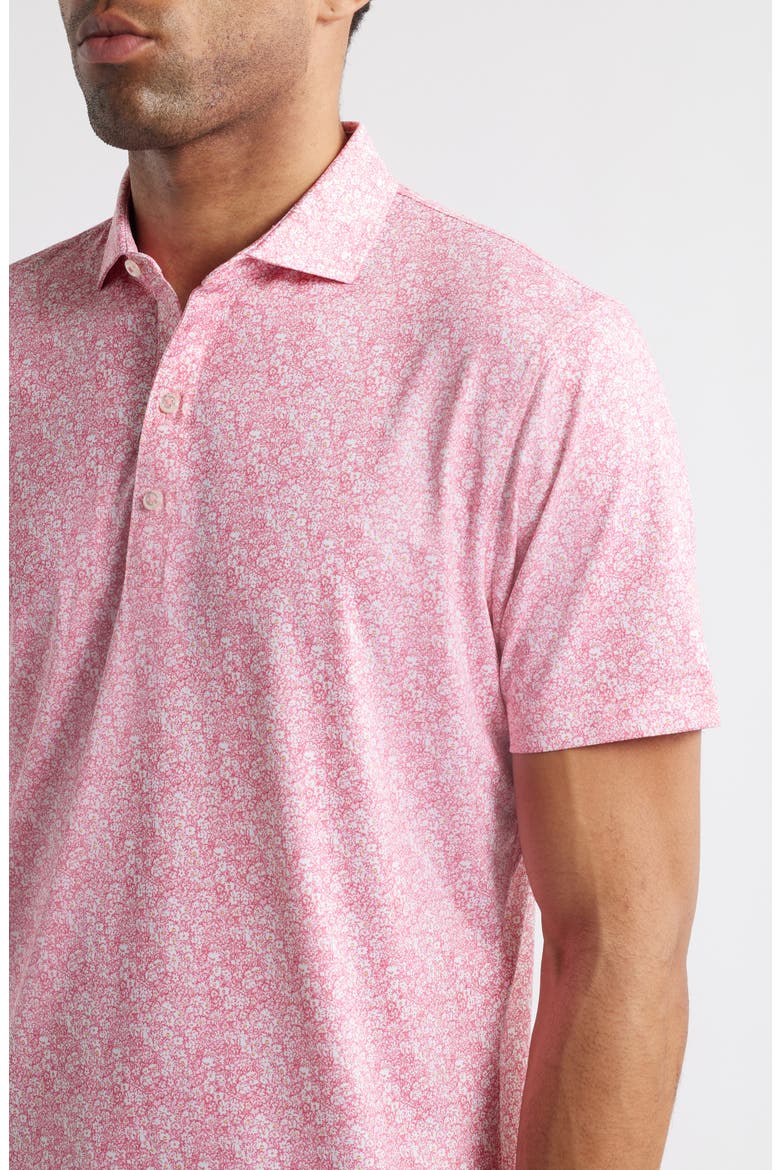 Wildflower Floral PREP-FORMANCE Golf Polo, Alternate, color, AZALEA