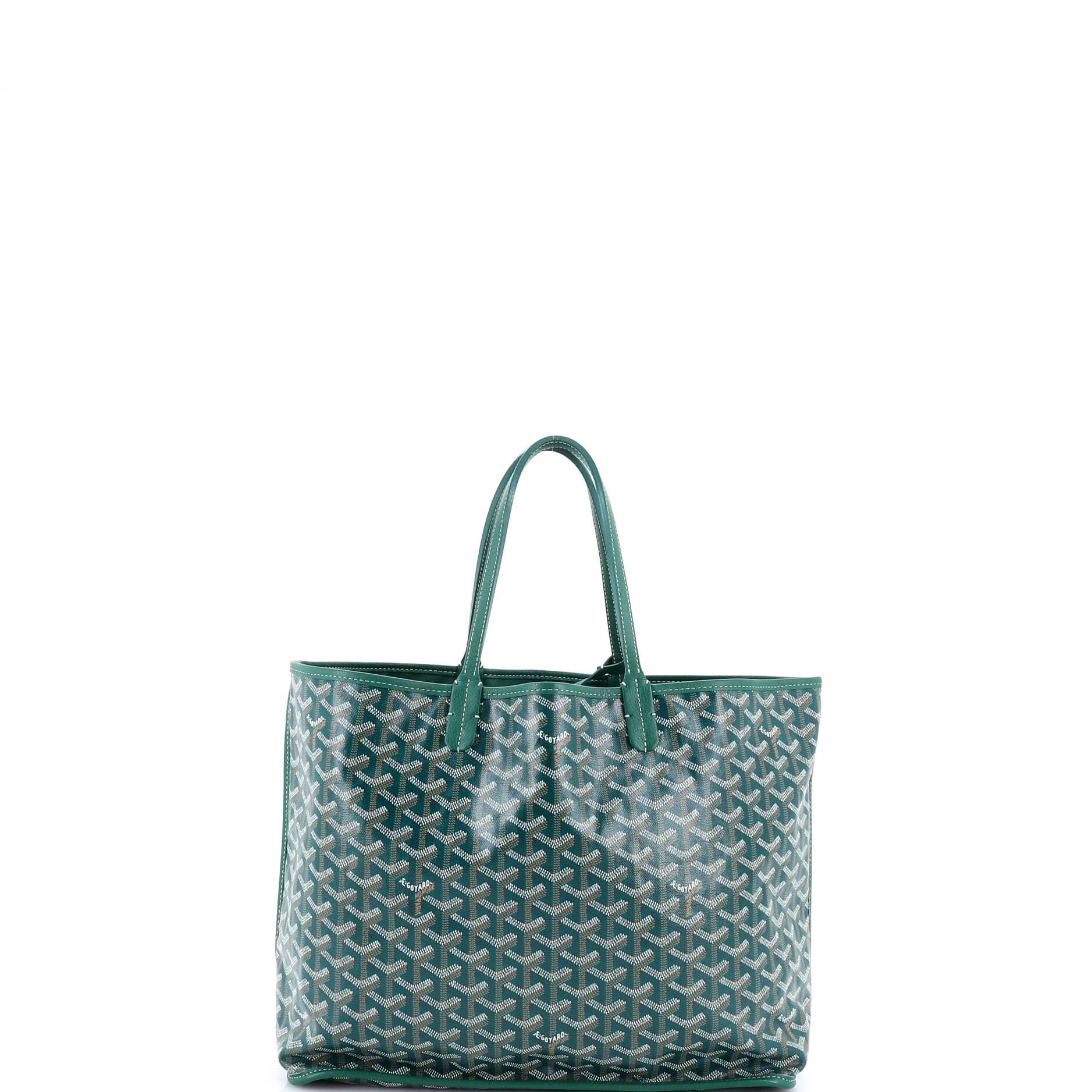 Pre-Owned Goyard Anjou Reversible Tote Coated Canvas PM, Alternate, color, Green
