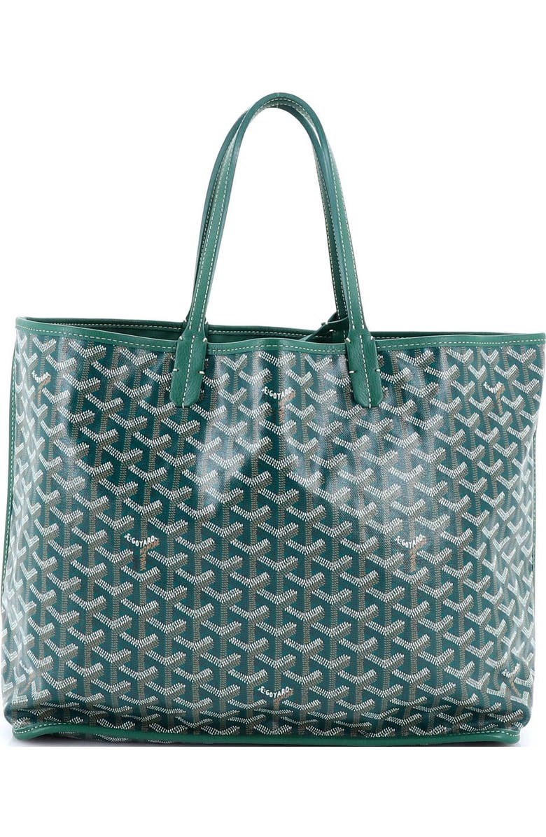 Pre-Owned Goyard Anjou Reversible Tote Coated Canvas PM, Alternate, color, Green