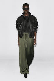 COS Pleated Satin Drawstring Pants