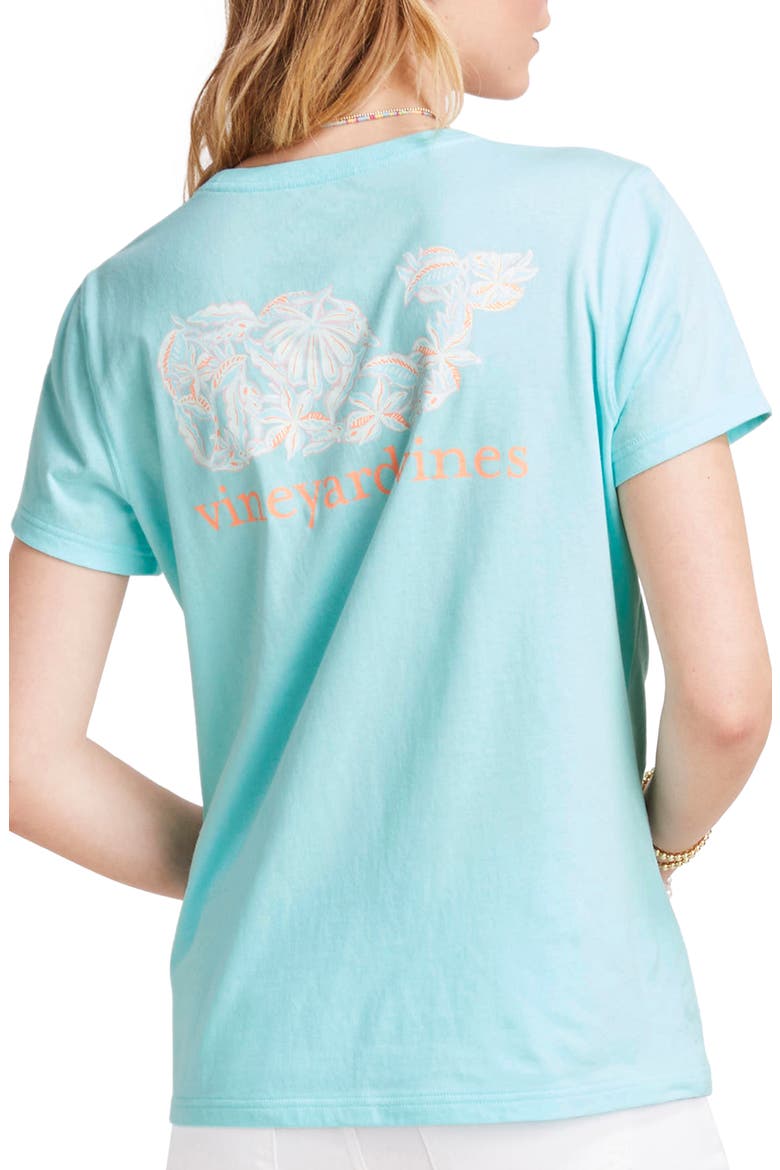 Floral Whale Logo Graphic Tee, Alternate, color, ISLAND PARADISE