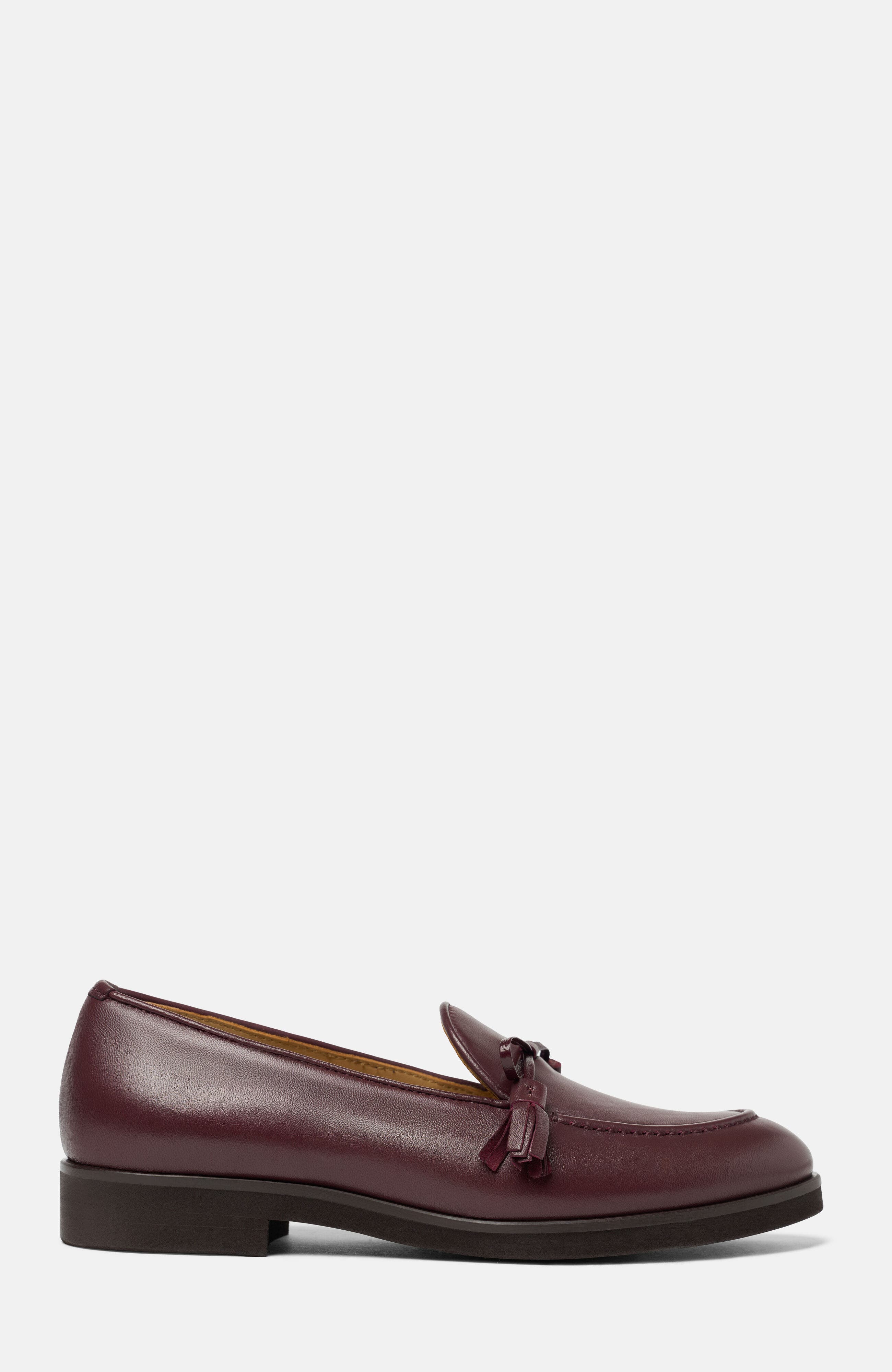 Madison Loafers, Alternate, color, Burgundy - Calf