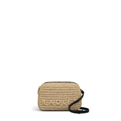 Dukes Place - Raffia Medium Ziptop Crossbody Bag