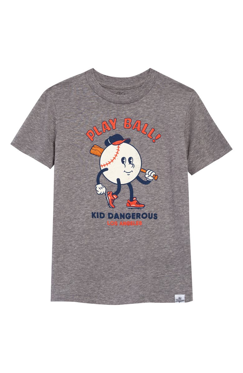 Kid Dangerous Play Ball Graphic Tee, Main, color, 