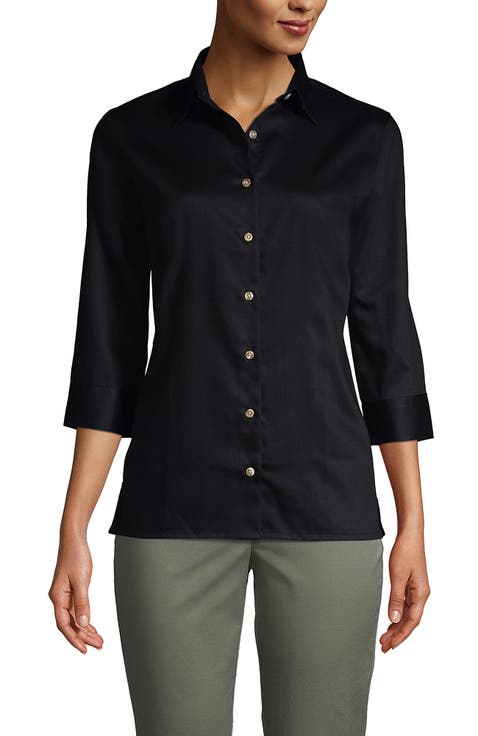 3/4 Sleeve Performance Twill Shirt