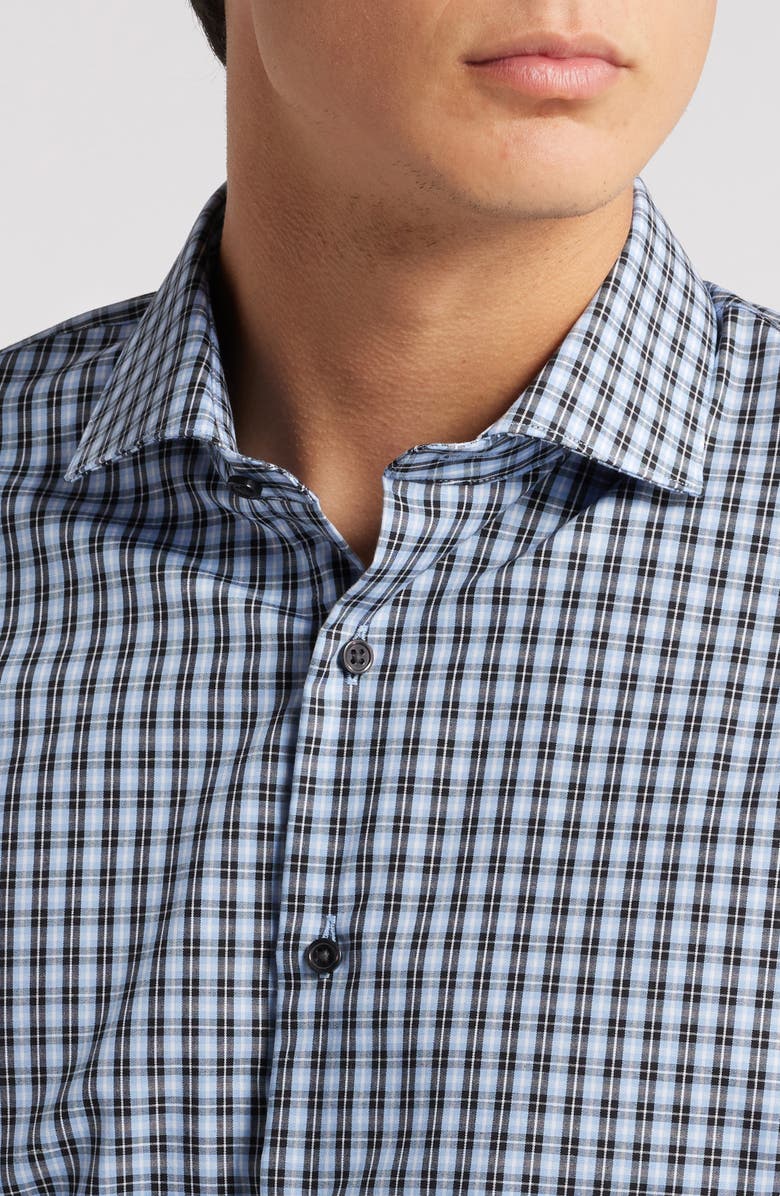 Nordstrom Easy Care Trim Fit Check Dress Shirt, Alternate, color, 