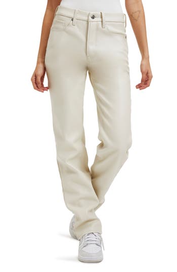 GOOD AMERICAN GOOD AMERICAN BETTER THAN LEATHER FAUX LEATHER GOOD ICON PANTS