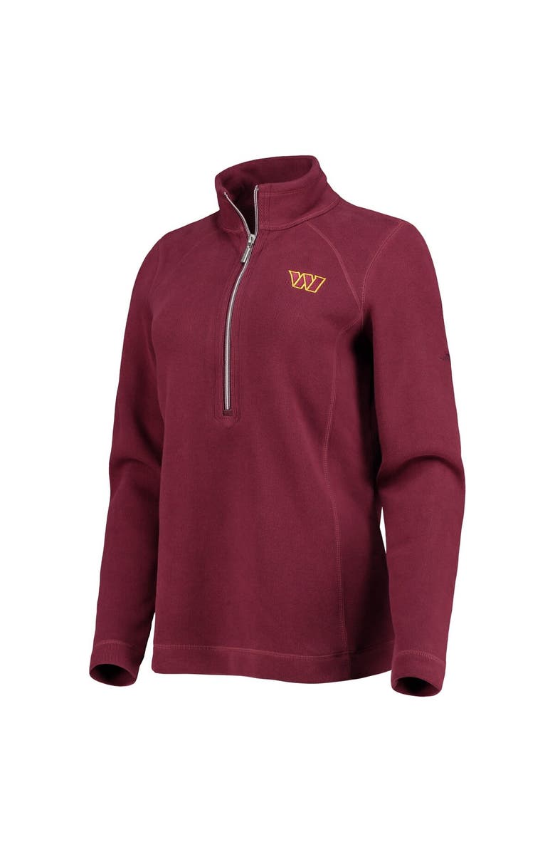 Tommy Bahama Women's Tommy Bahama Burgundy Washington Commanders Aruba Half-Zip Jacket, Alternate, color, Burgundy