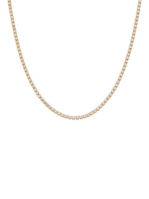 Elegant Cubic Zirconia Choker Tennis Necklace