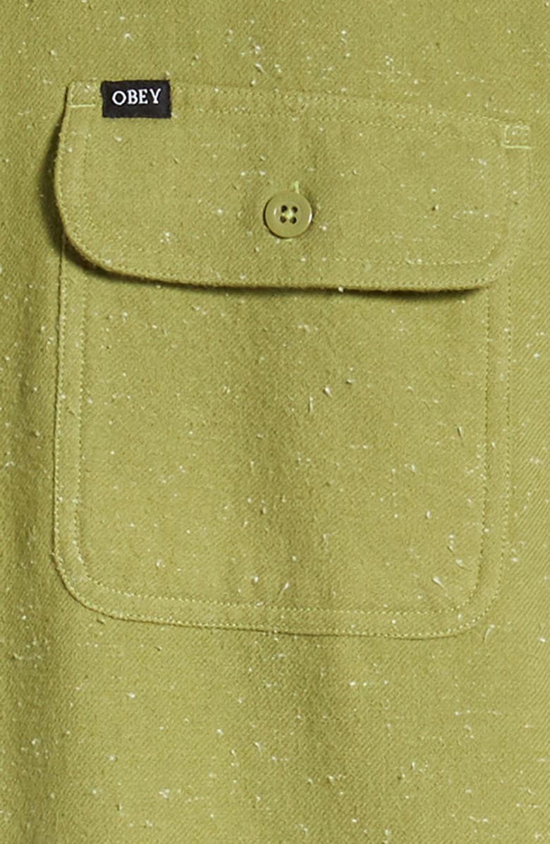 Obey Jasper Neppy Button-Up Flannel Shirt, Alternate, color,