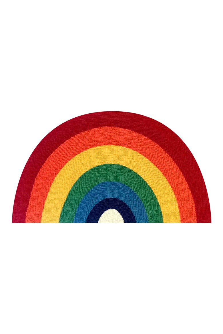 Rainbow Slice Door Mat, Main, color, MULTI