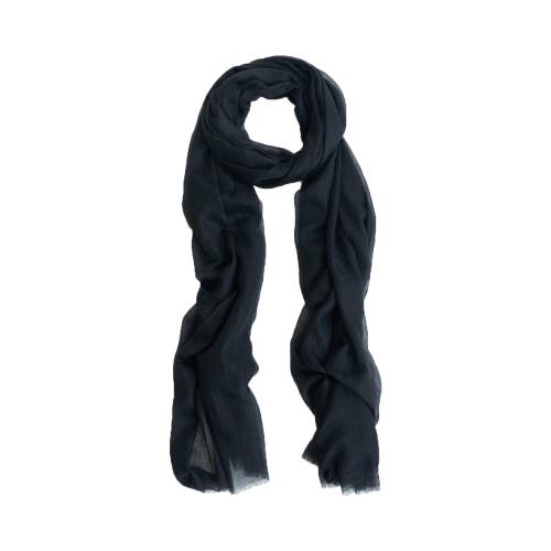 Lost Pattern Nyc "featherlight" Oversized Cashmere Scarf In Black