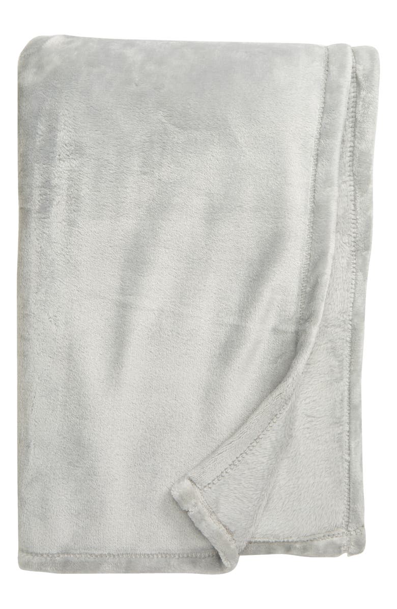 BP. Solid Plush Throw Blanket, Main, color, 