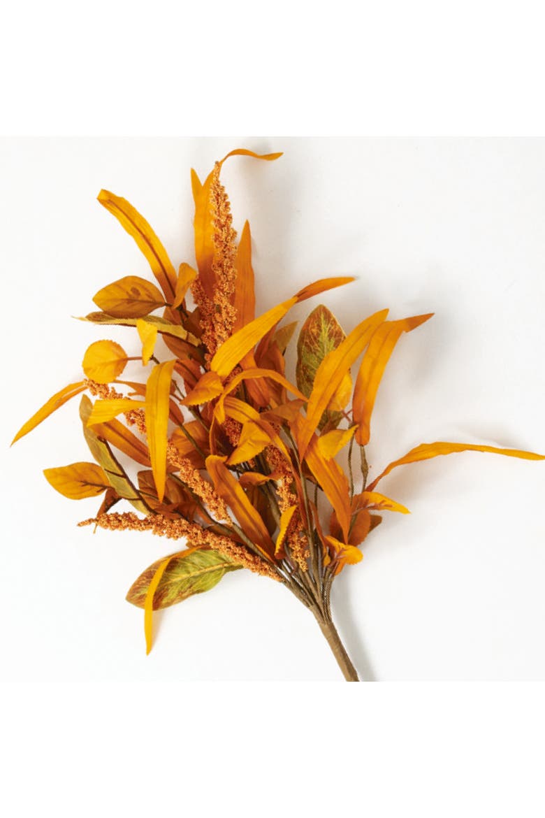 Sullivan's Christmas Mixed Fall Pick, Orange Faux Floral Stem for Crafting, Weddings, Home and Holiday Decoration, 21 Inch, Main, color, Orange