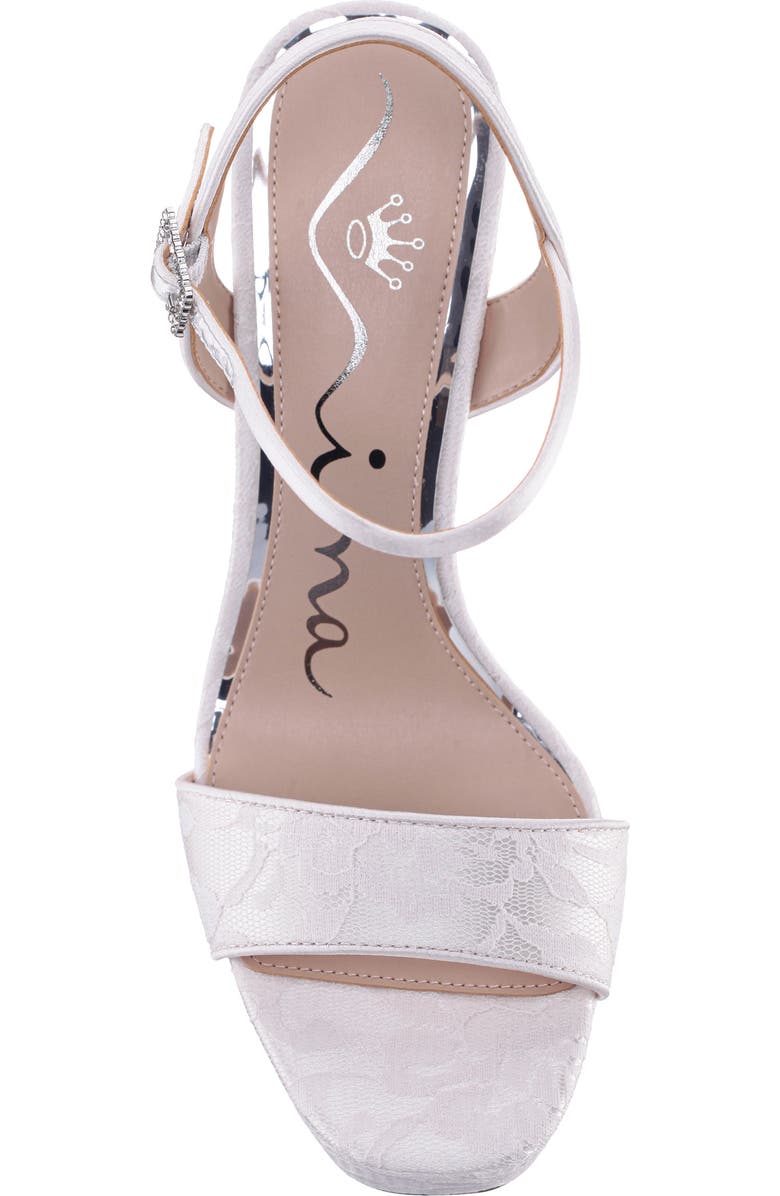 Nina Alma Platform Sandal, Alternate, color, Ivory