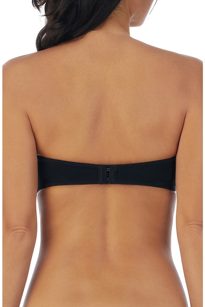 Sleek Micro Underwire Strapless Plunge Bra, Alternate, color, BLACK