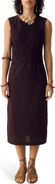 PER UNA BY M&S Embroidered Detail Cotton Jersey Dress