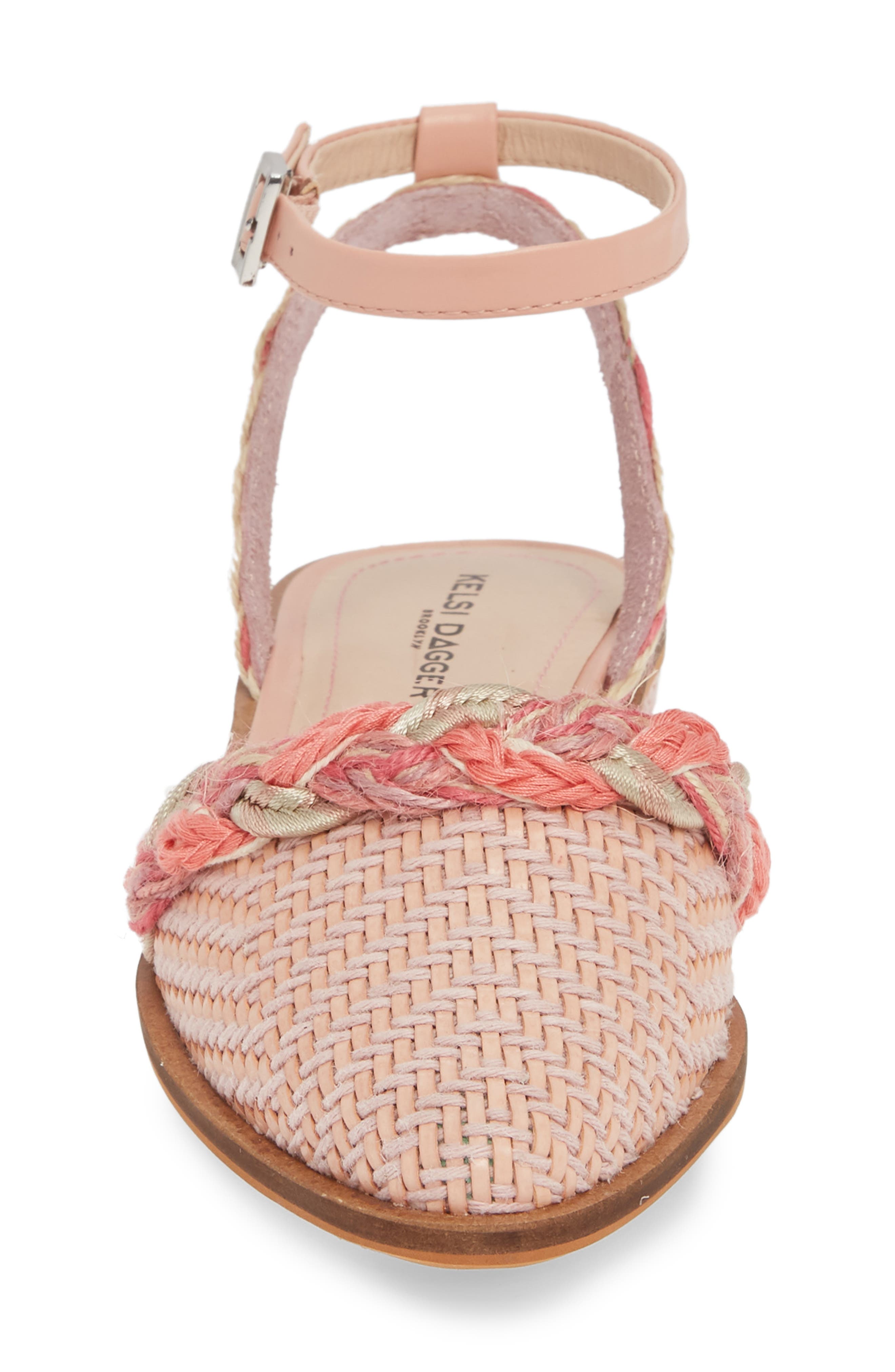 Annalese Ankle Strap Flat, Alternate, color, ORCHID