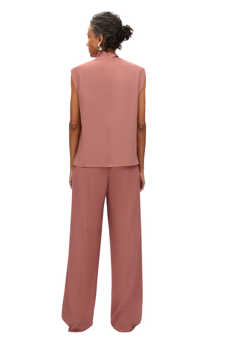 Silk Draped Top, Alternate, color, Canyon