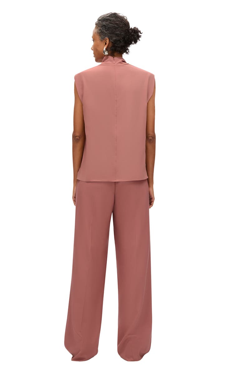 Another Tomorrow Silk Draped Top, Alternate, color, Canyon