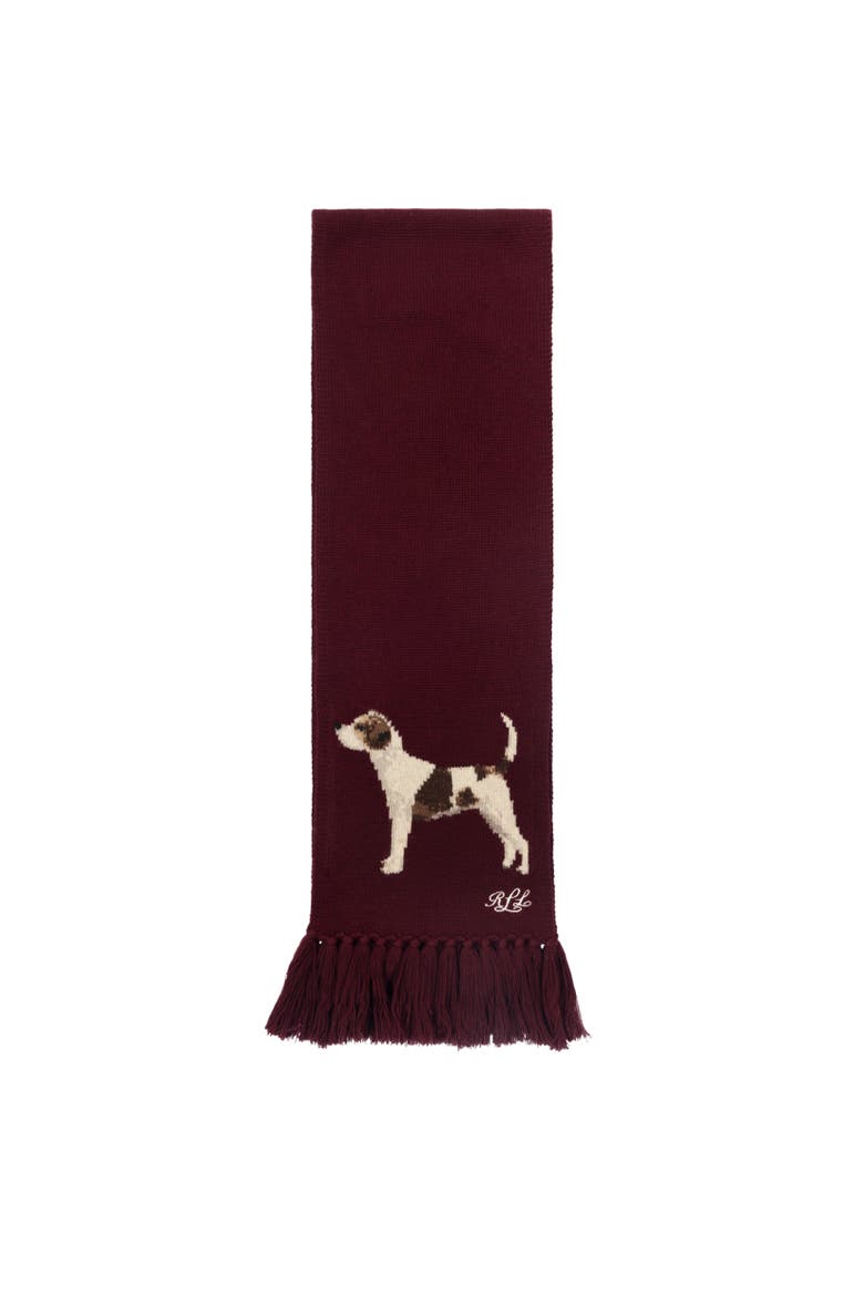 jack russel scarf, Alternate, color, dark garnet
