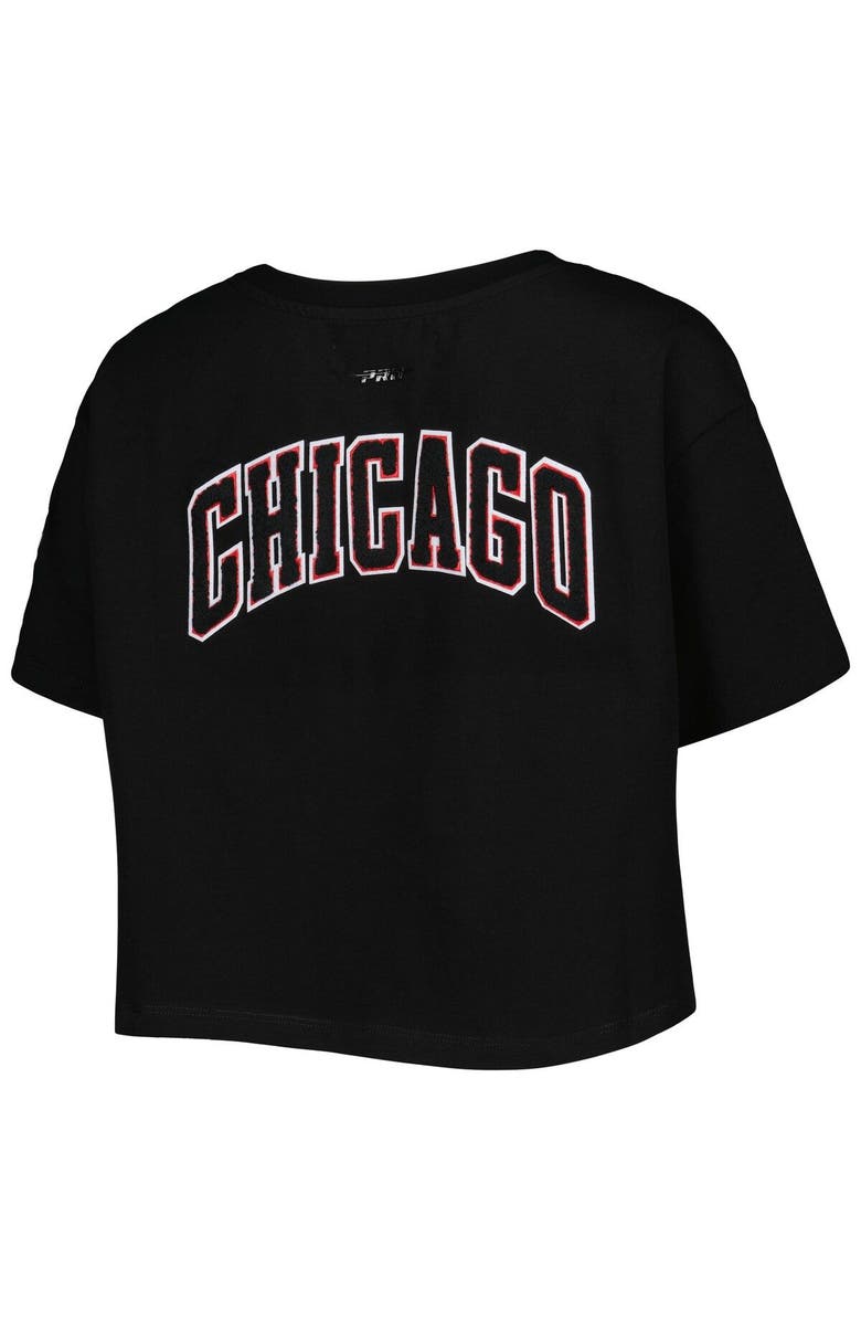 PRO STANDARD Women's Pro Standard Black Chicago Bulls Classics Boxy T-Shirt, Alternate, color, 