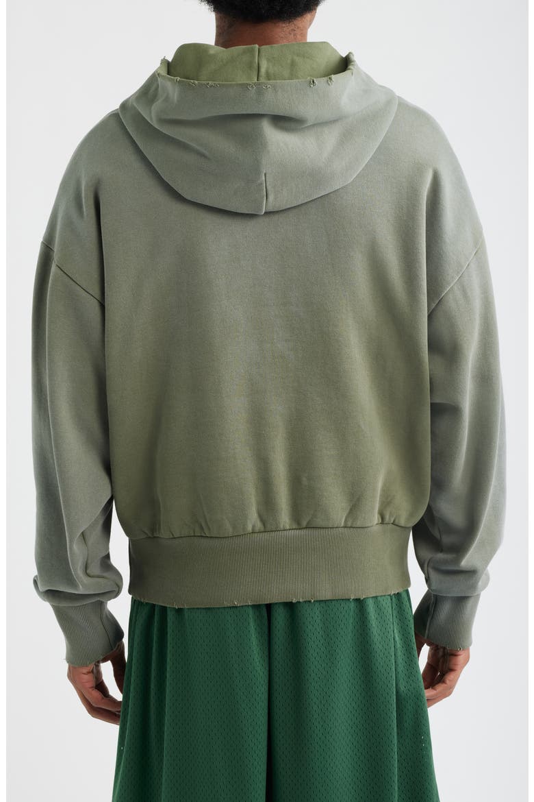 Ranger Oversize Distressed Cotton Hoodie, Alternate, color, AGED GREEN