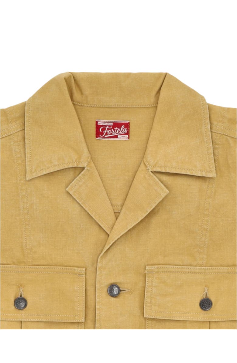 Fortela Richard Japan Cotton Overshirt, Alternate, color, Sand