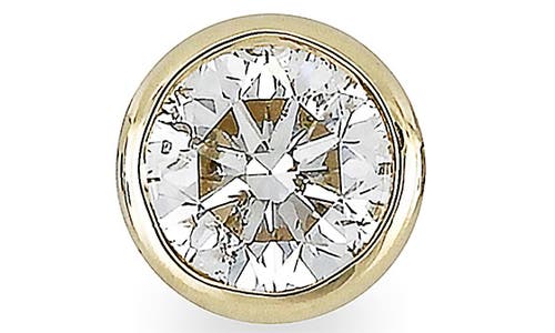 Bony Levy Bezel Diamond Stud Earrings In Gold