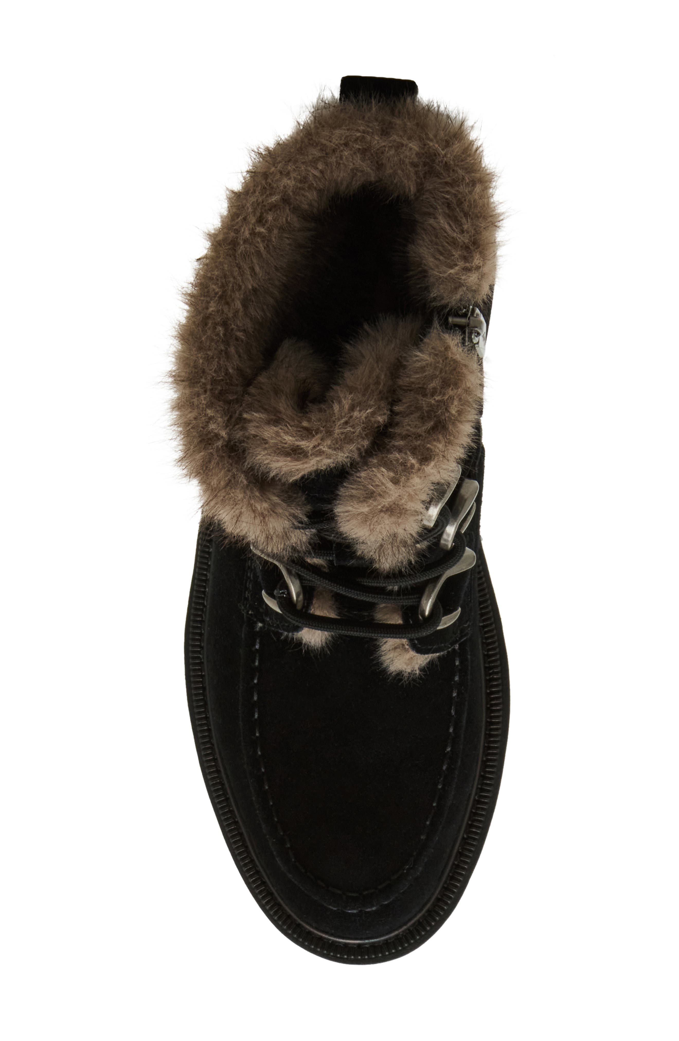 Blondo Monday Waterproof Lace-Up Boot, Alternate, color, Black Suede