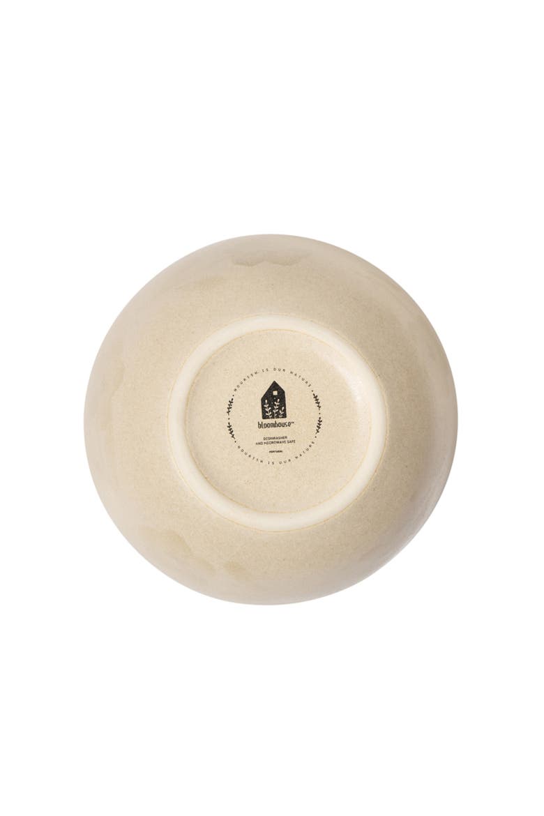 Porto Petals 6.4 Inch Cereal Bowls Set of 4, Alternate, color, Lilly Cream
