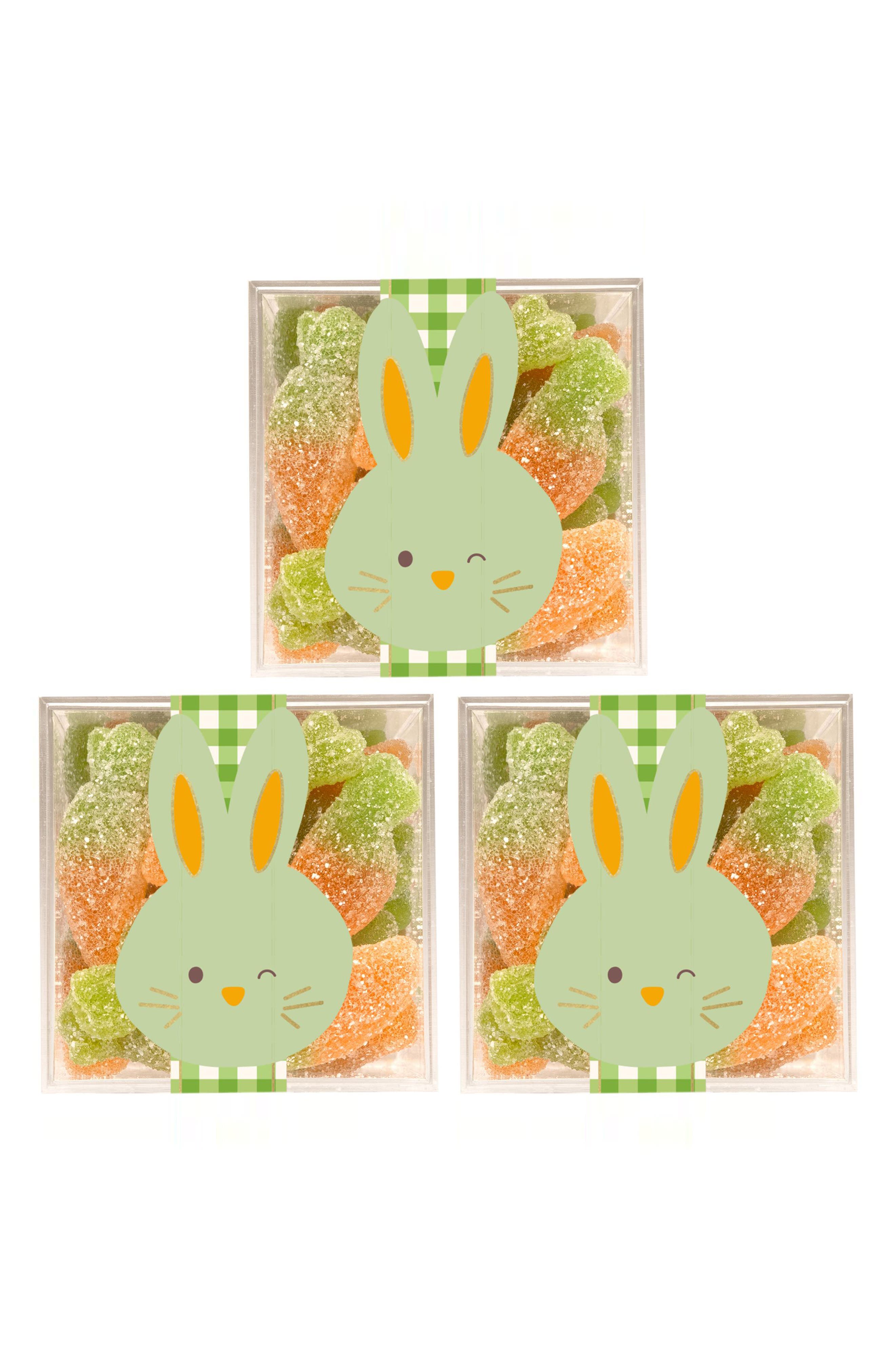 sugarfina Bunny Baby Carrots Set of 3 Candy Cubes
