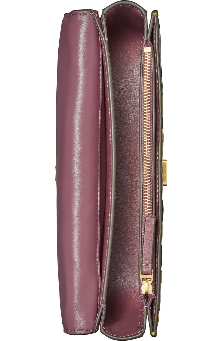 Tory Burch Small Eleanor East/West Woven Leather Convertible Shoulder Bag, Alternate, color,