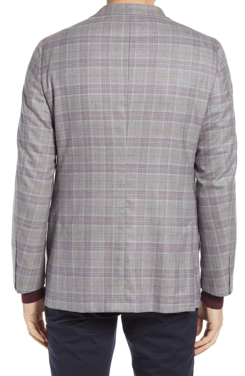 Hickey Freeman Hickory Freeman Classic Fit Windowpane Wool Sport Coat, Alternate, color, 