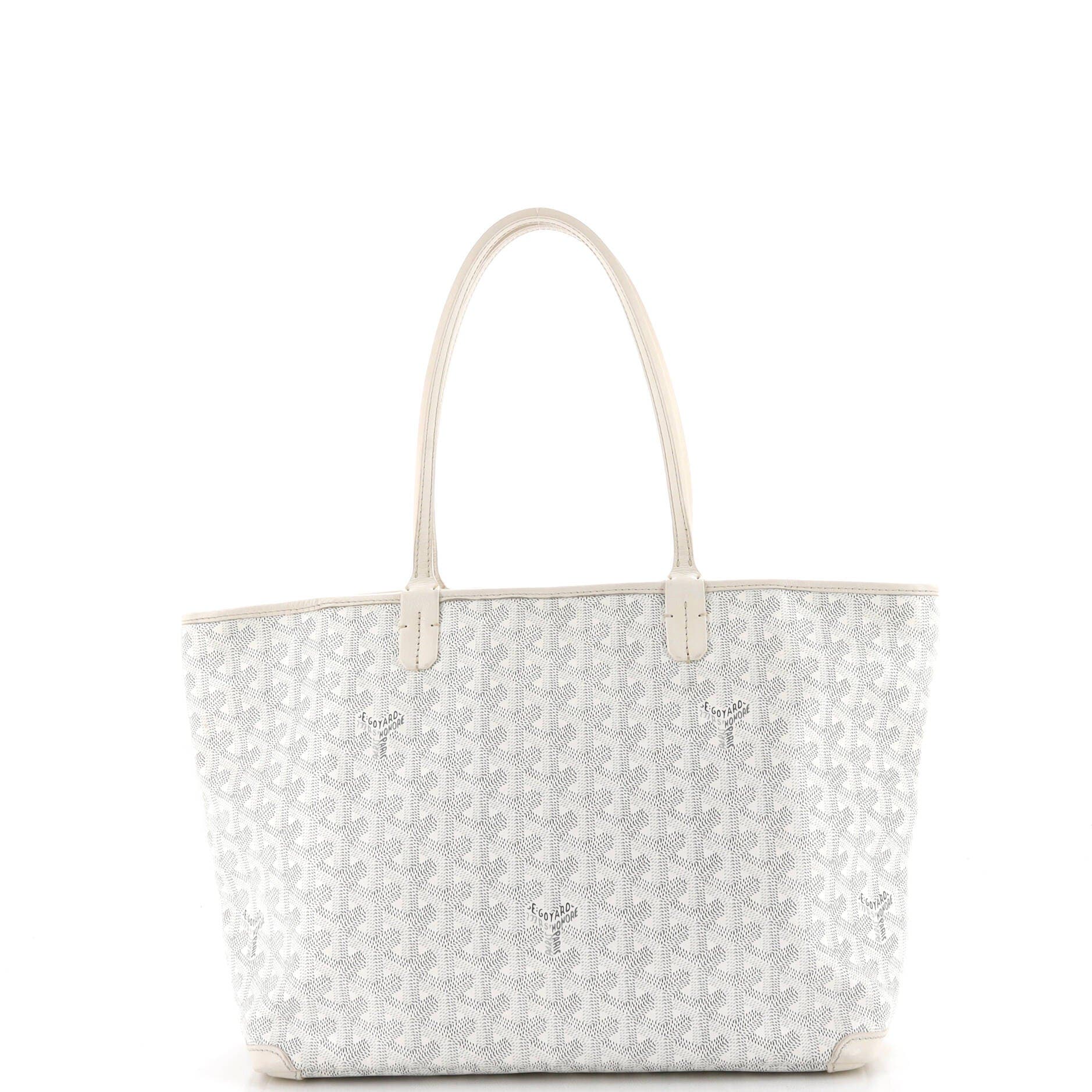 Artois Tote Coated Canvas PM, Alternate, color, White