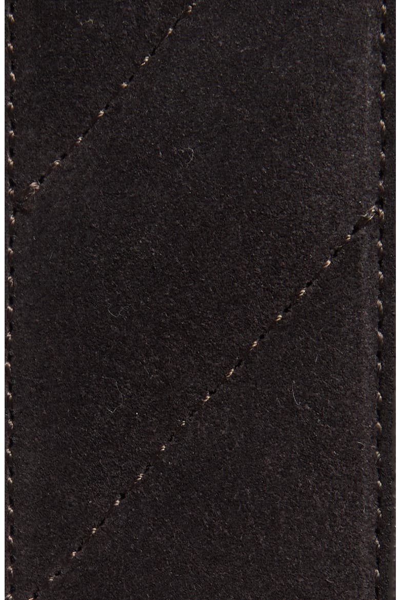 Soho 40mm Quilted Leather Belt, Alternate, color, CHOCOLATE