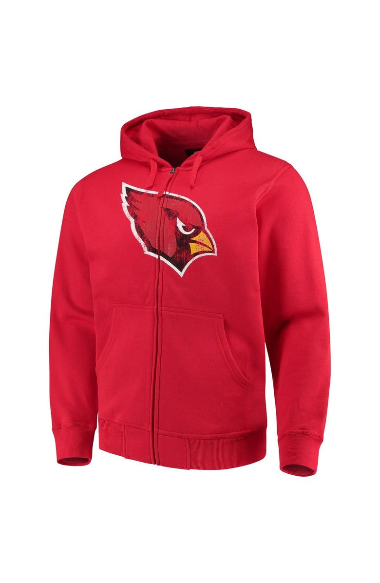 STARTER Men's G-III Sports by Carl Banks Cardinal Arizona Cardinals Primary Logo Full-Zip Hoodie, Alternate, color, Red