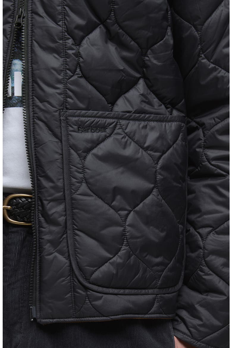 Re-Engineered Utility Onion Quilted Ripstop Jacket, Alternate, color, BLACK