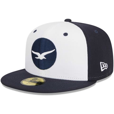 Men's New Era White Pensacola Blue Wahoos Theme Nights Pensacola Seagulls  59FIFTY Fitted Hat