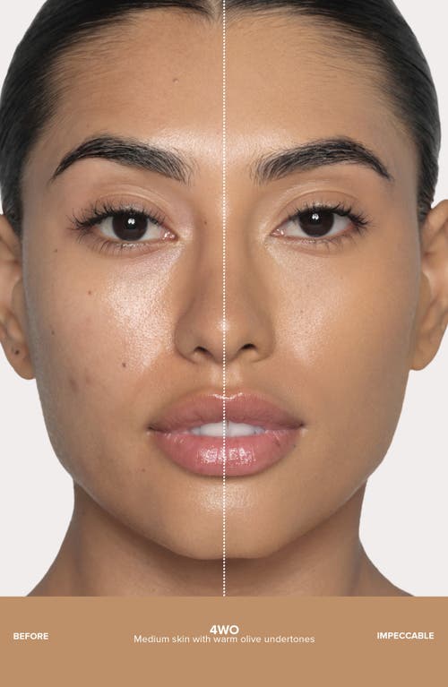 Anastasia Beverly Hills Impeccable Blurring Second-skin Matte Foundation In 4wo Medium Warm Olive