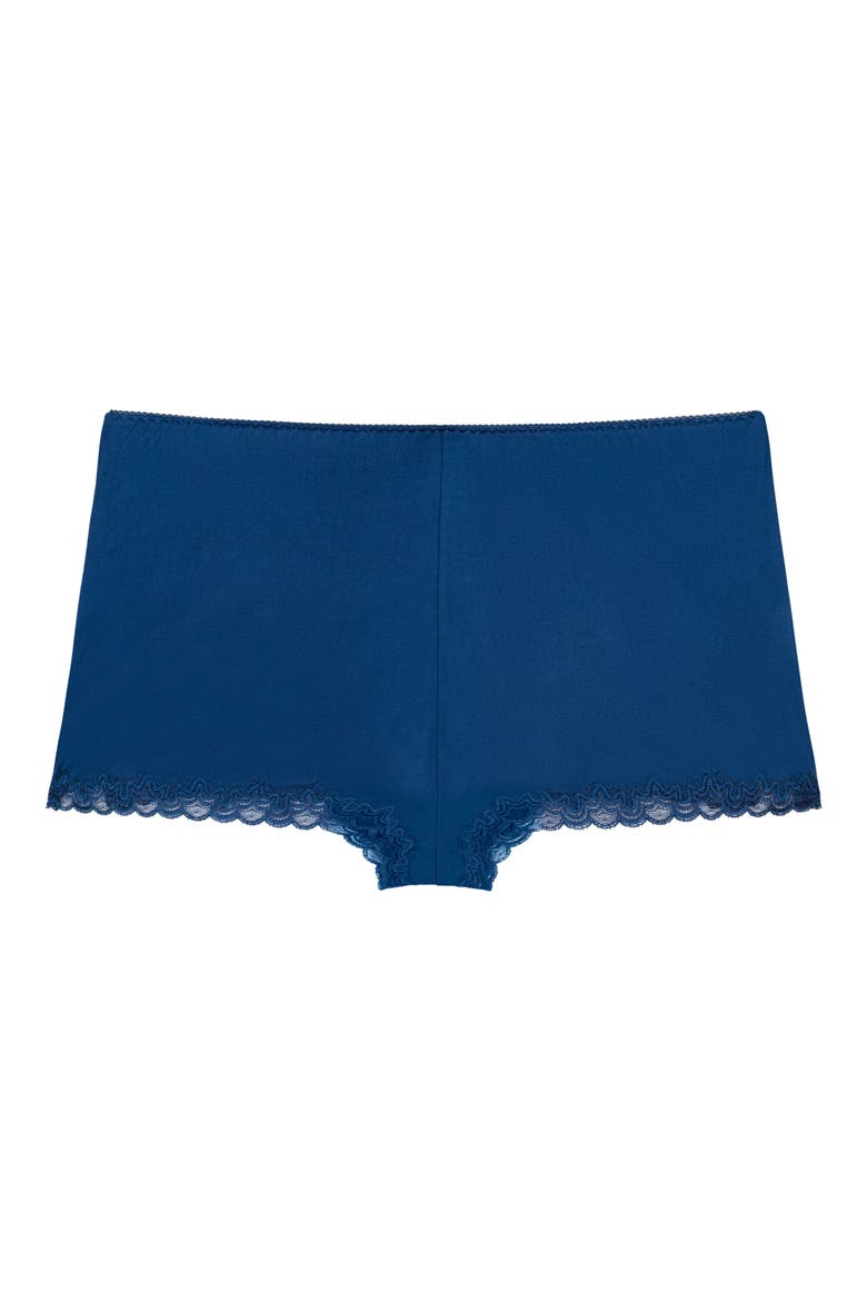 Soft Silk Sleep Shorts, Alternate, color, ESTATE BLUE