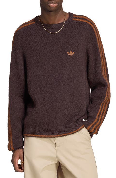 3-Stripes Fluffy Knit Sweater