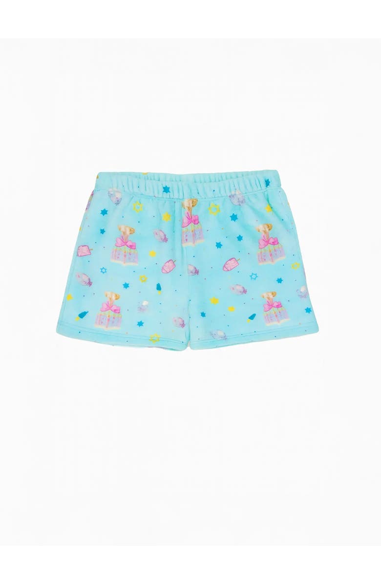 Preppy Goose Plush Hanukkah loungewear Shorts, Alternate, color,