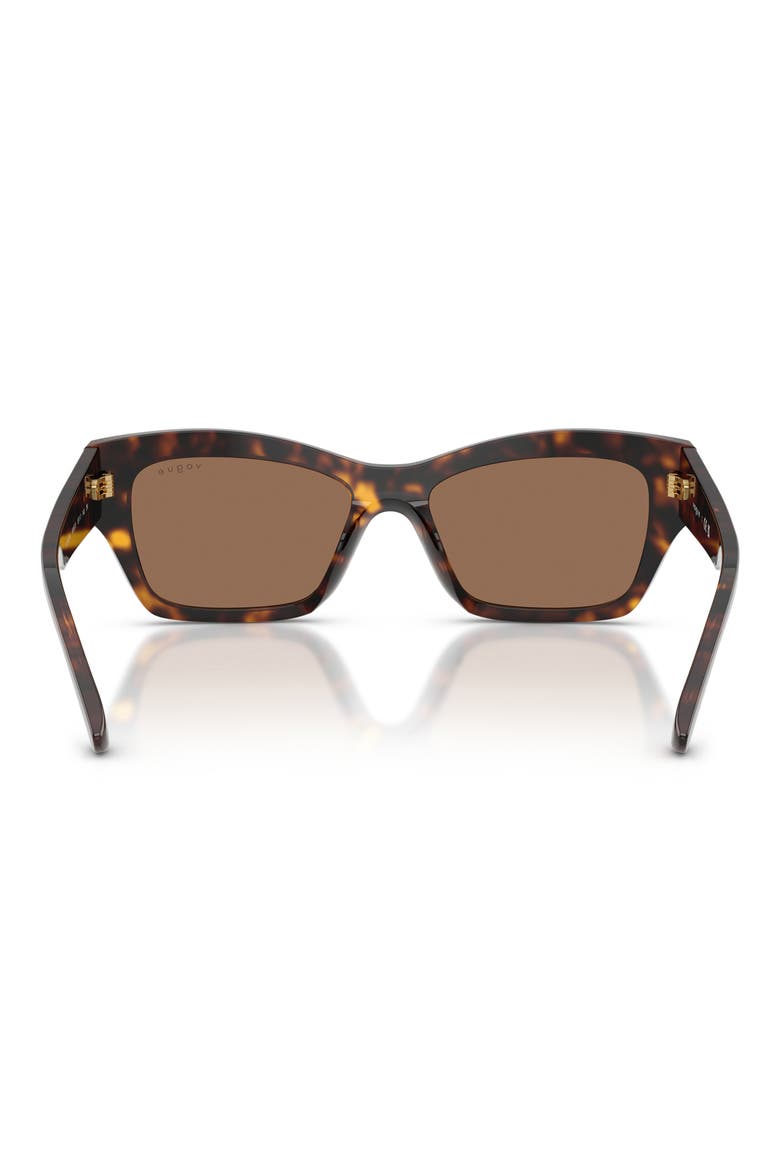 VO5658SU 53mm Butterfly Sunglasses, Alternate, color, DARK HAVANA / DARK BROWN