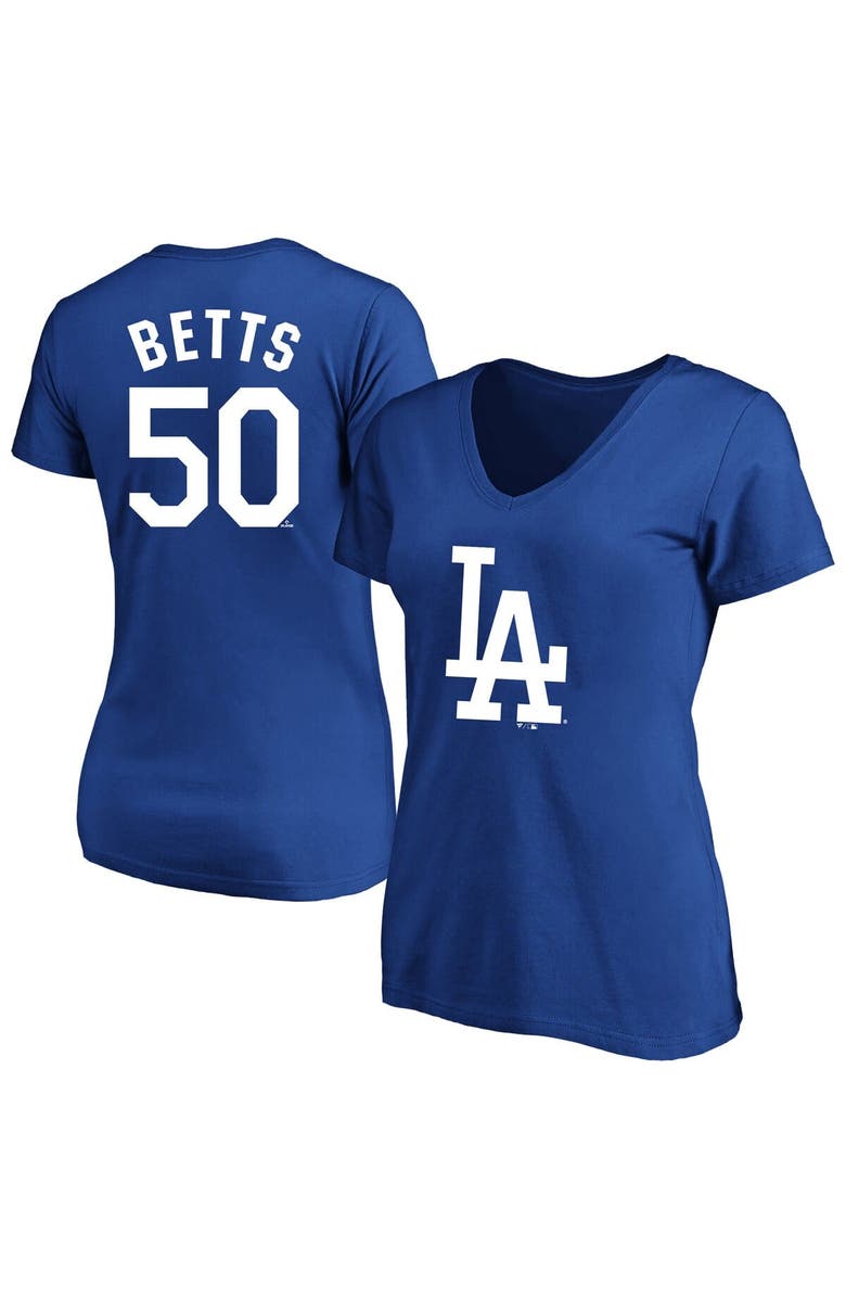 PROFILE Women's Profile Mookie Betts Royal Los Angeles Dodgers Plus Size Name & Number T-Shirt, Alternate, color, Royal