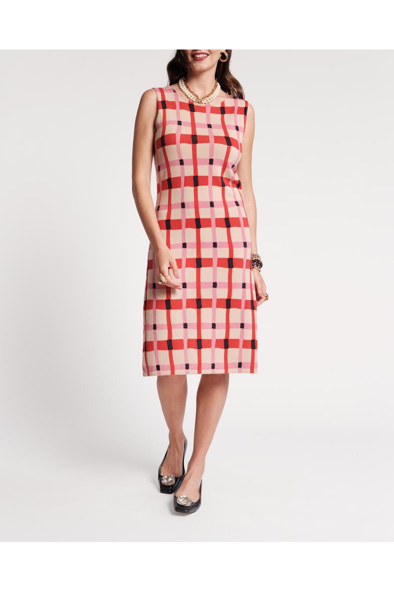 Swan Shift Dress Lollipop, Main, color, Pink/Red/Multi